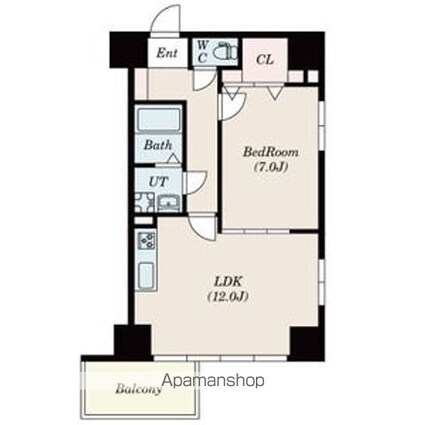 Ｗ　ＨＯＵＳＥ[1LDK/46.91m2]の間取図