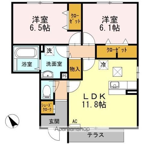 ハイネスCDFE Eの間取り写真