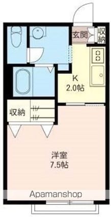 ＰＯＬＥ　ＳＴＡＲ（ポールスター）[1K/26.24m2]の間取図