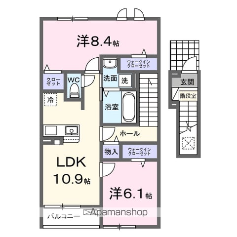 【グリーンコートＢの間取り】