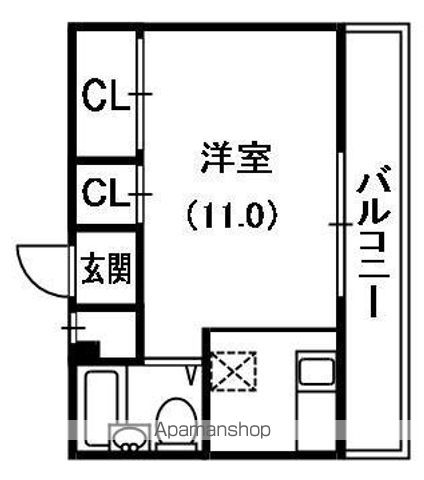 ロータリーマンション中町の間取り写真