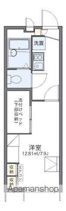 レオパレスワカタケ[1K/21.81m2]の間取図