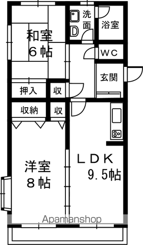 シンフォニーの間取り写真