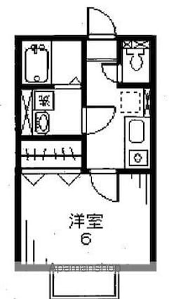 東京都練馬区豊玉北１丁目[1R/23m2]の間取図