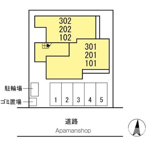 スターブル 201 ｜ 福岡県福岡市早良区藤崎１丁目3-17（賃貸アパート3LDK・2階・76.53㎡） その3