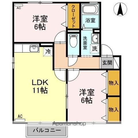 メルベーユの間取り写真
