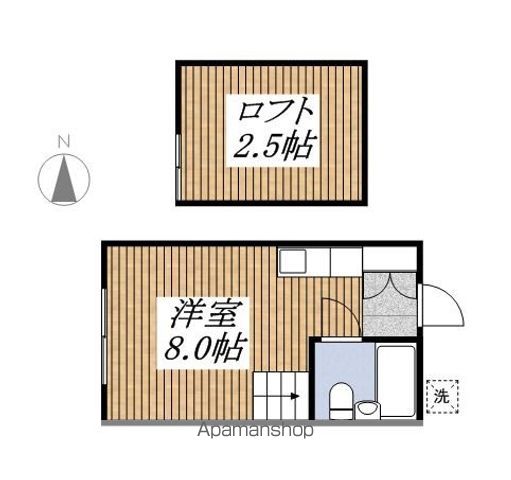 【国分寺市日吉町のアパートの間取り】