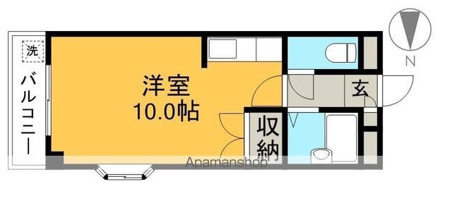 高知県高知市高須新町１丁目[1R/24m2]の間取図