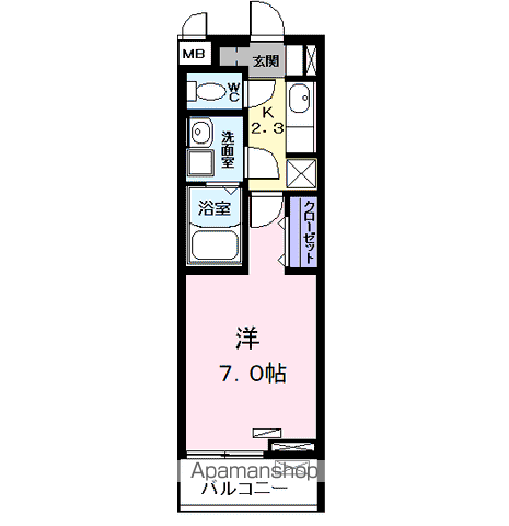 海部郡大治町 3階建 築5年の間取り写真