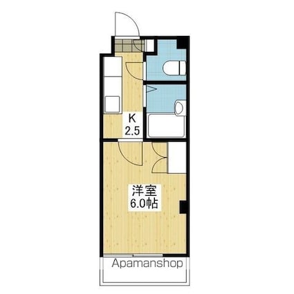 コーポみやおか[1K/17.98m2]の間取図
