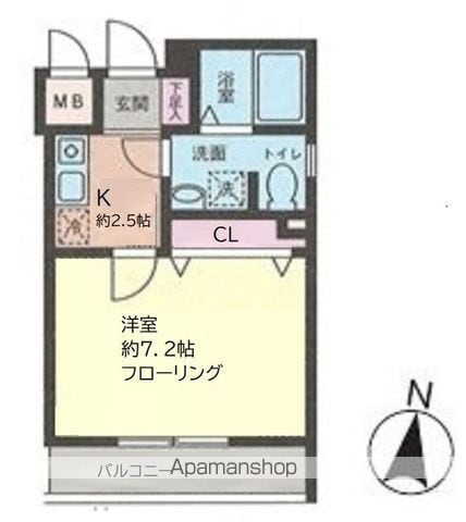 ミリアビタＮＯ．２５ 303 ｜ 千葉県船橋市本町５丁目10-25（賃貸マンション1K・3階・23.46㎡） その2