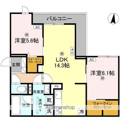 スペチアーレ背戸口の間取り写真