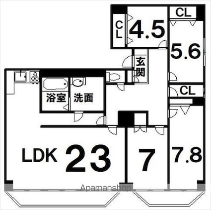 ホワイトパレス[4LDK/122.04m2]の間取図