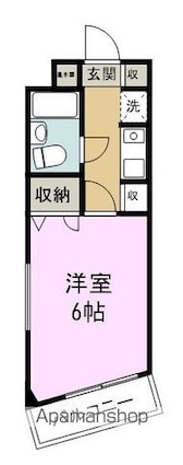 メゾンアルカディア御門[1K/23m2]の間取図