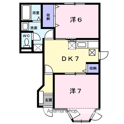 クレストール　ミカドⅡの間取り