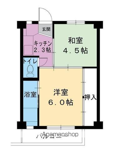 ビレッジハウス上田2号棟の間取り写真
