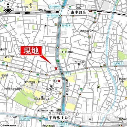 プリューム中野坂上[1LDK/41.8m2]の配置図