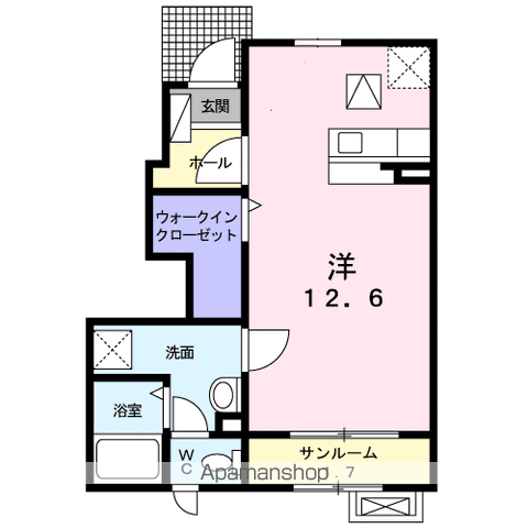 新潟市中央区 2階建 築12年の間取り写真