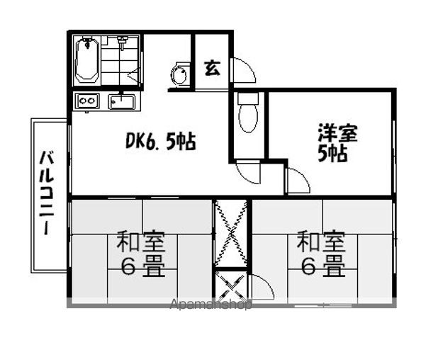 タカセコーポ C棟の間取り写真