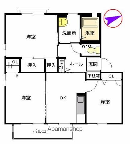 エスポワール貴船 A棟の間取り写真