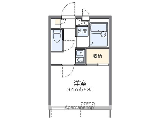レオパレスKAZUの間取り写真