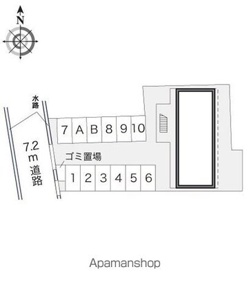 レオパレスオゥンズ　ドリーム[1K/23.18m2]の配置図