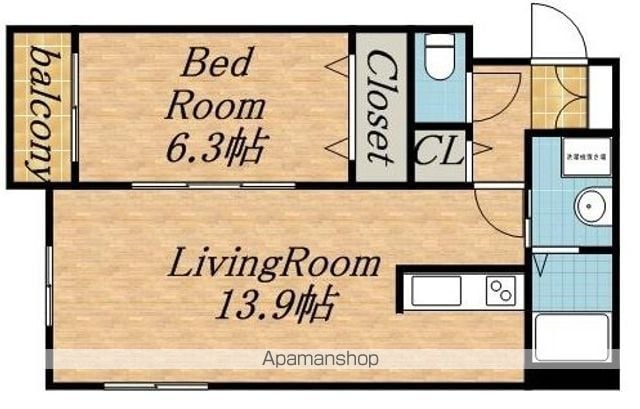 ラパーチェ山鼻の間取り写真