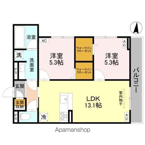 DーROOM上源入の間取り写真