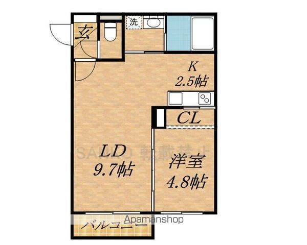 KING HOUSE KANJYODORI HIGASHI(キンの間取り写真