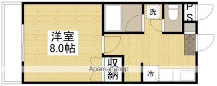 パラツィーナ光南[1DK/27.3m2]の間取図