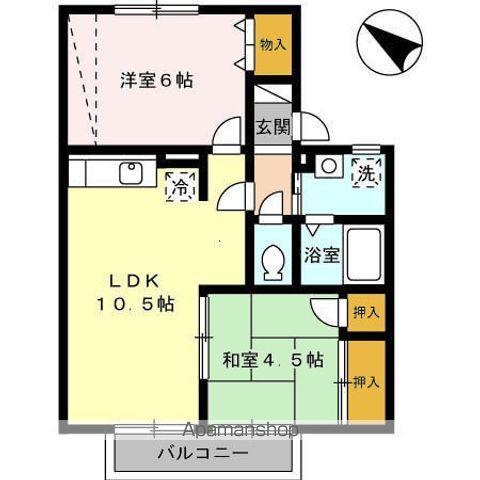 フルーリールの間取り写真
