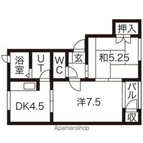 ミルリジェールAの間取り写真