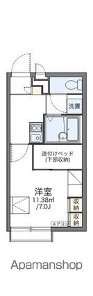 東京都渋谷区本町６丁目[1K/20.63m2]の間取図