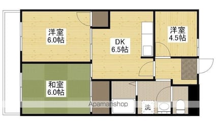 広島県広島市南区仁保新町２丁目[3DK/54m2]の間取図
