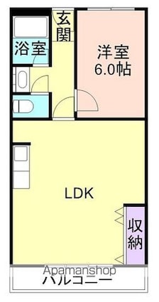 秋葉山マンション[1LDK/47m2]の間取図