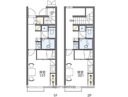 レオパレスＳｈｕ＆Ｋｅｉ[1K/28.02m2]の間取図