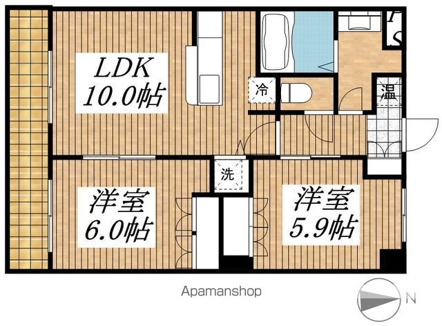 【武蔵村山市榎のマンションの間取り】