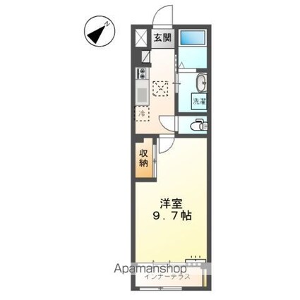 スカイコート[1K/34.12m2]の間取図