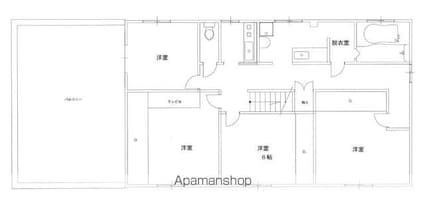 草津町３階（住居）[4K/85.91m2]の間取図