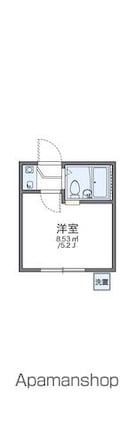 レオパレス金町第１[1K/12.37m2]の間取図