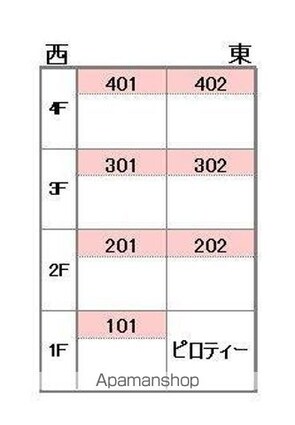 アクセス・スペース・Ｋ[1K/27.75m2]の配置図