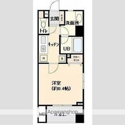 リーガルタワー神保町[1K/30.31m2]の間取図