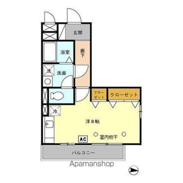 Ｋ＆Ｋ１４１[1R/27.86m2]の間取図