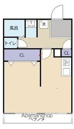 東京都世田谷区池尻２丁目[1R/43.16m2]の間取図