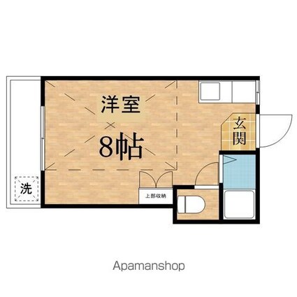 サウスヒル南平[1R/18.24m2]の間取図