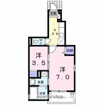メゾン・フォレストＡ[1K/31.65m2]の間取図