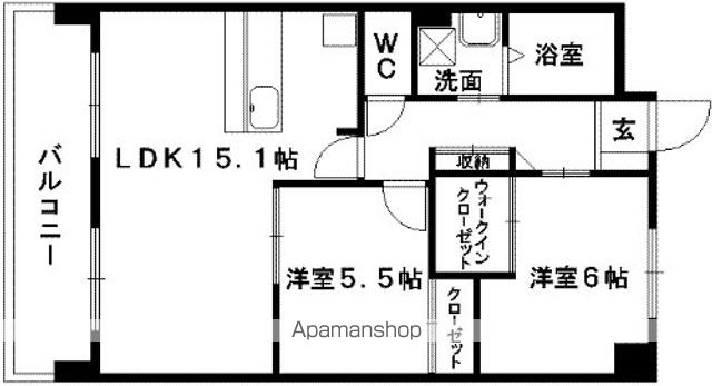 グランボヌール迎町の間取り写真