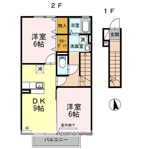 モダンセジュール Kの間取り写真