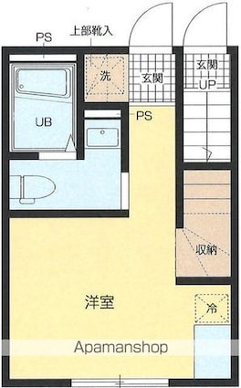 ソフィア一橋学園[1R/20.63m2]の間取図