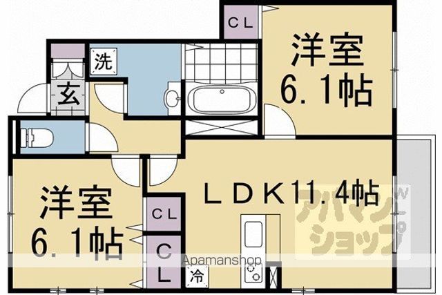 ラヴィエール北白川の間取り写真